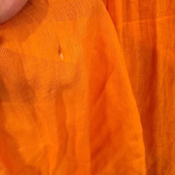 NWT J Jill Orange Lightweight Viscose Scarf Shawl Wrap Marmalade - Picture 9 of 10